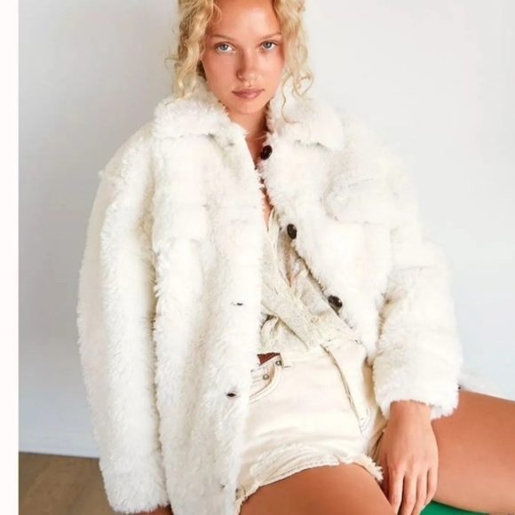 NEW Free People Teddy Shirt Jacket